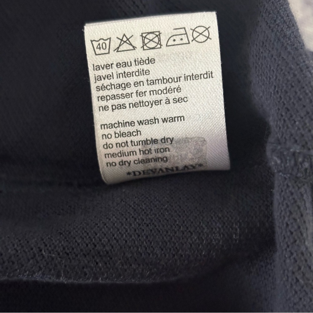 LACOSTE Mens Polo Shirt Size 8 3XL Navy Blue Cotton Quiet Luxury Golf Career - Picture 12 of 12